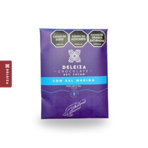 BARRA DE CHOCOLATE AL 80% CON SAL MARINA 30gr.