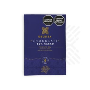 BARRA DE CHOCOLATE DELEIZA AL 80% 30gr.