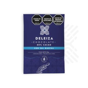 BARRA DE CHOCOLATE AL 80% CON SAL MARINA 30gr.