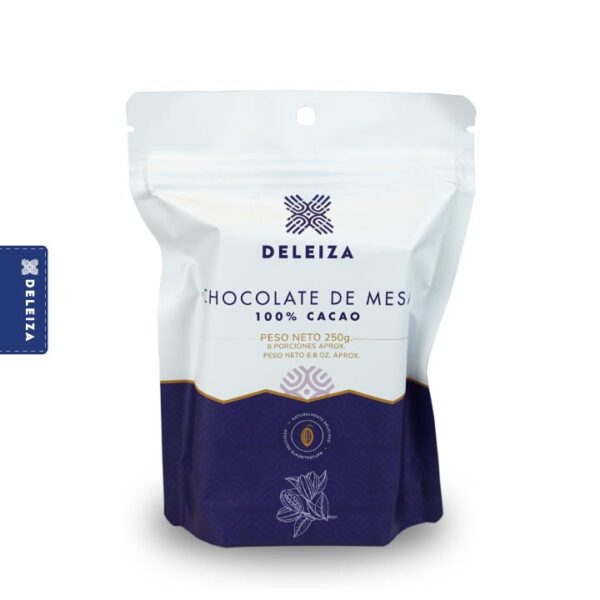 CHOCOLATE DE MESA SIN AZUCAR 100% 250gr.